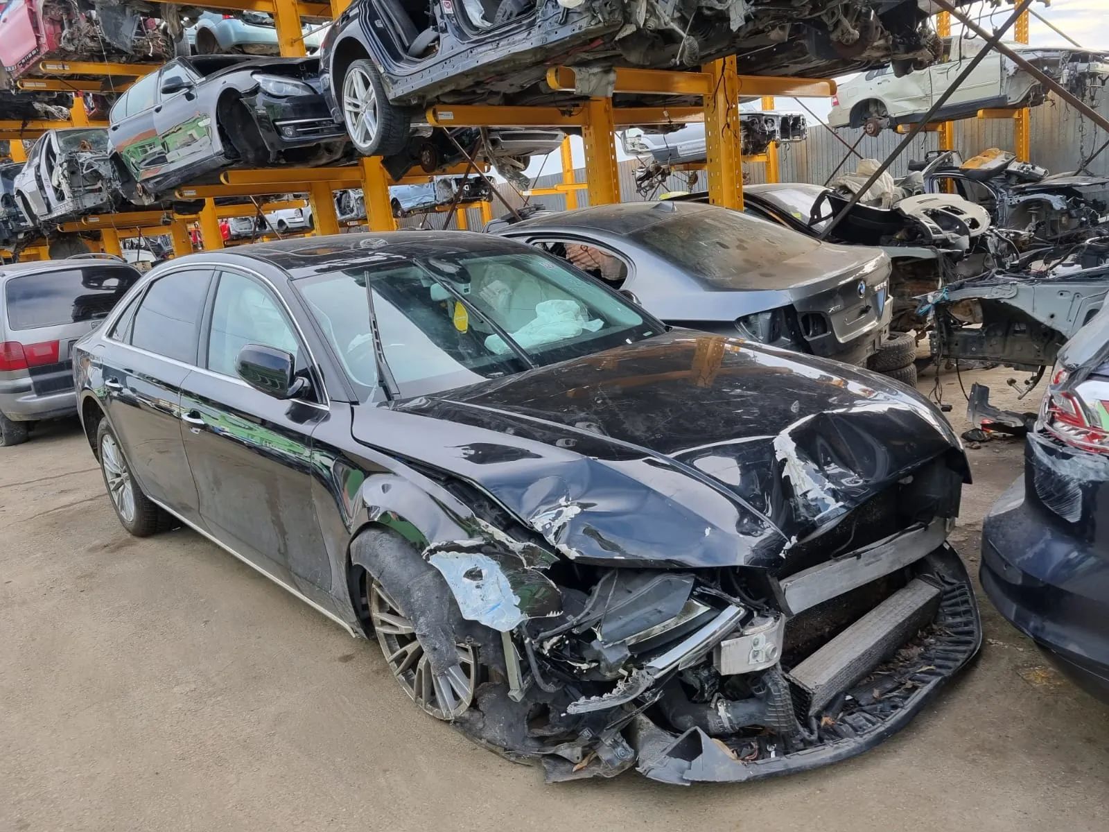 injector injectoare  pompa inalta injectie vacuum tandem racitor gaze clapeta acceleratie EGR kit chit pornire interior piele scaune fata bancheta spate cotiera consola centrala navigatie volan Audi A8 4H facelift, an 2016, motor 3.0 tdi cod CTBD, 263cp,