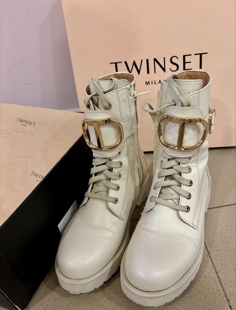 Есенно зимни боти TWINSET естествена кожа