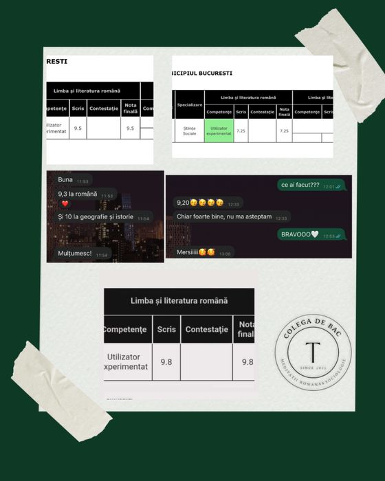 Meditații Limba Română/Sociologie  - bac