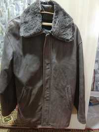 Кожаная мужская куртка на 54-56,2XXL