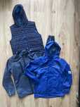 Jack Wolfskin/Hummel/Zara/детски сет от яке,суичър и грейка 140-146см