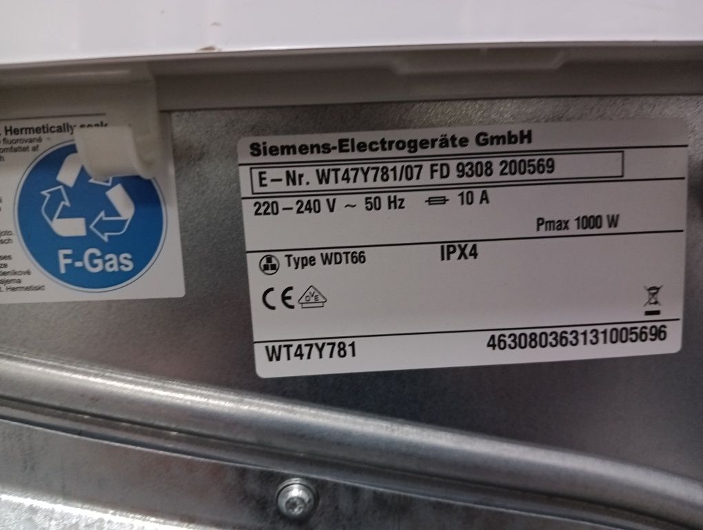 Като нова сушилня с термопомпа Сименс  Siemens IQ 890 A+++ 8кгГАРАНЦИЯ