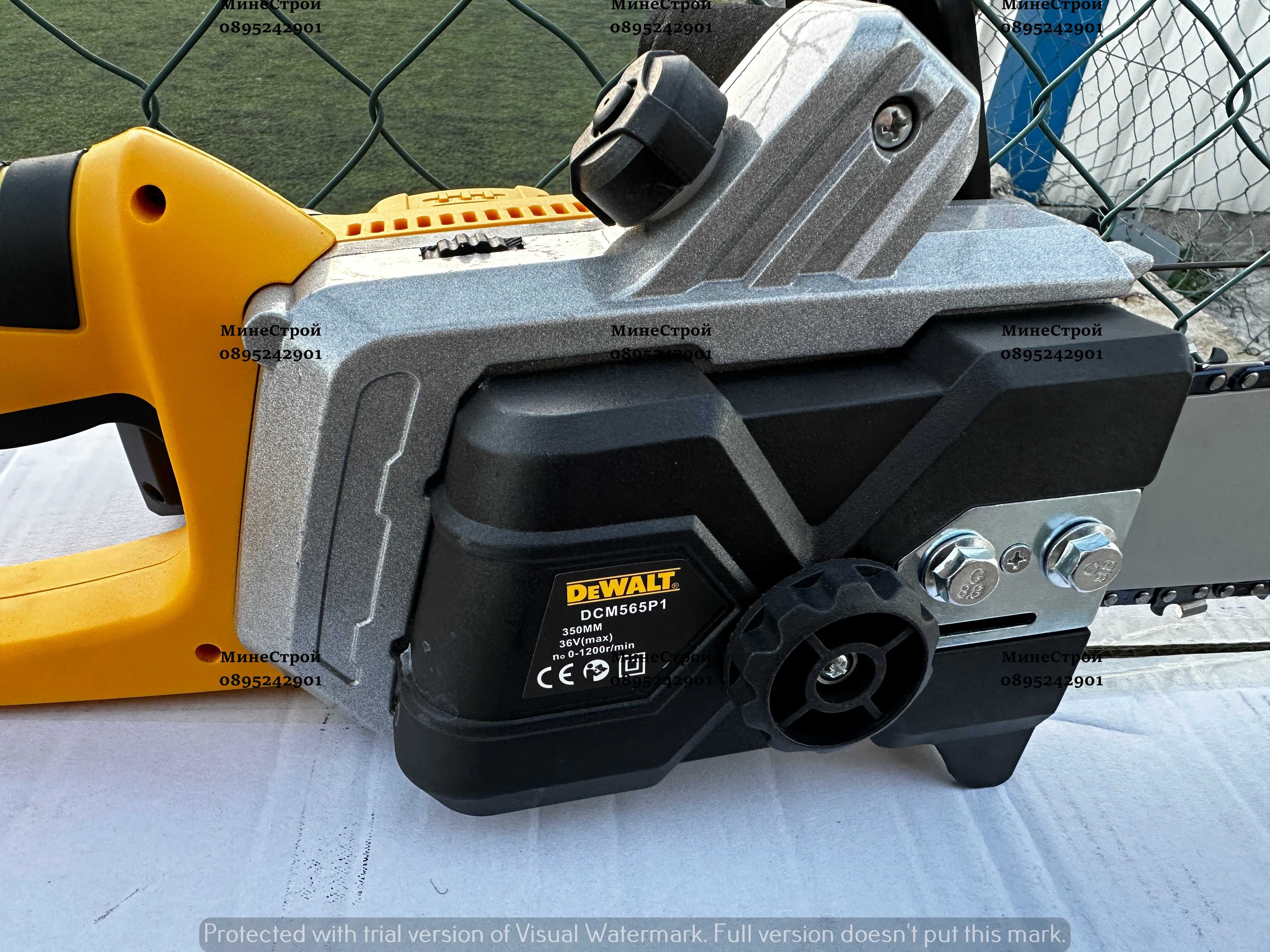 Акумулаторна Резачка за Дърва DeWalt 36V 6.0AH Верижен Трион Девалт