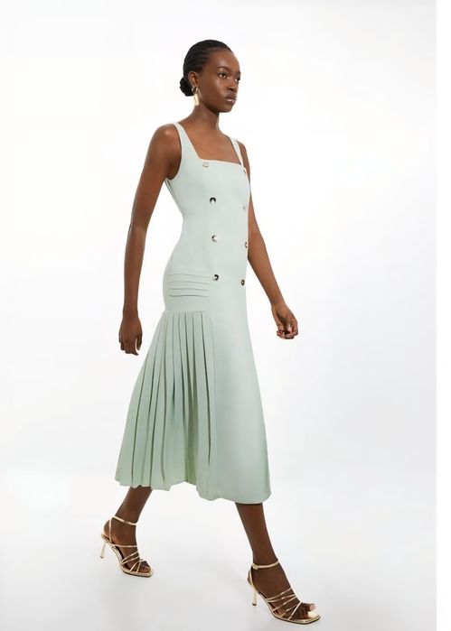 Karen Millen нова миди червена рокля UK10 ЕU38 S/M