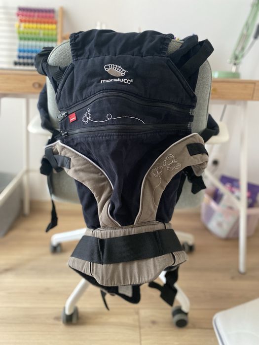 Manduca XT – Marsupiu ergonomic original, negru/gri