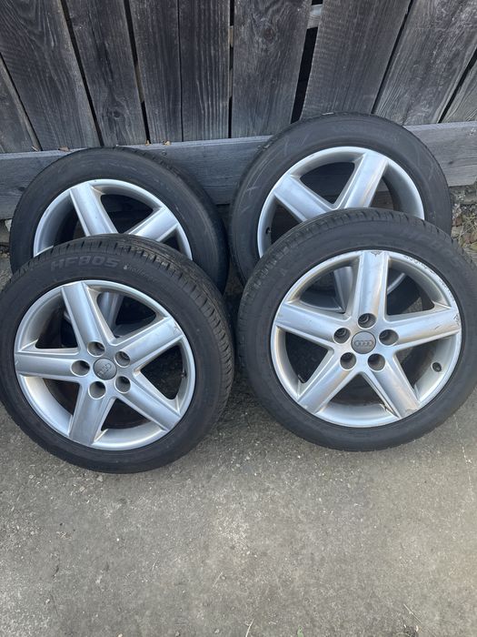 Jante originale Audi,cu cauciuri de vara 225/50/17