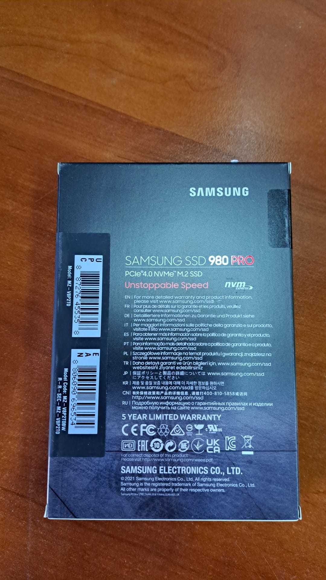 Ssd Samsung 980 Pro de 2Tb , nou , sigilat , trimit cu avans