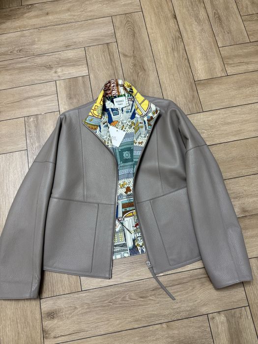 Кожаная куртка Hermes кожанка