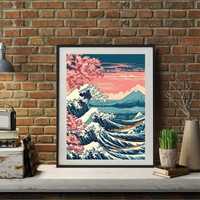 Постер/Картина - Вълните в Япония - Japan Waves