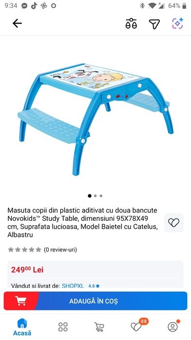 Masuta copii din plastic