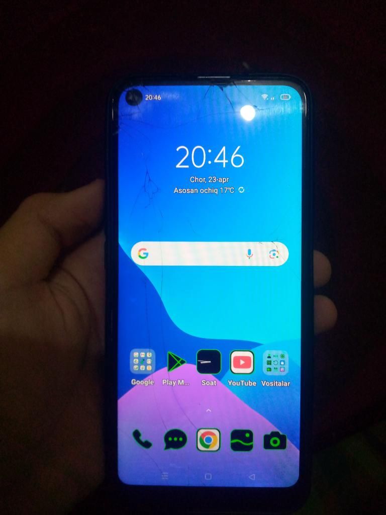 Telefon sotiladi Realme 6 ishlashi ideal qotmaydi