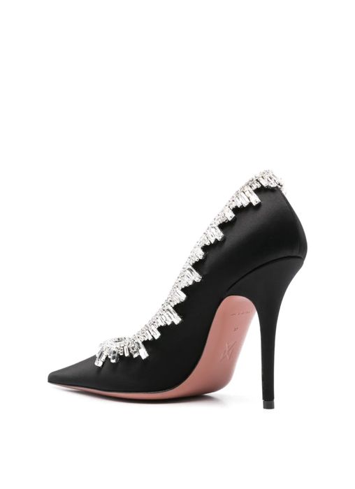 New Season Amina Muaddi 105mm crystal-embellished pumps