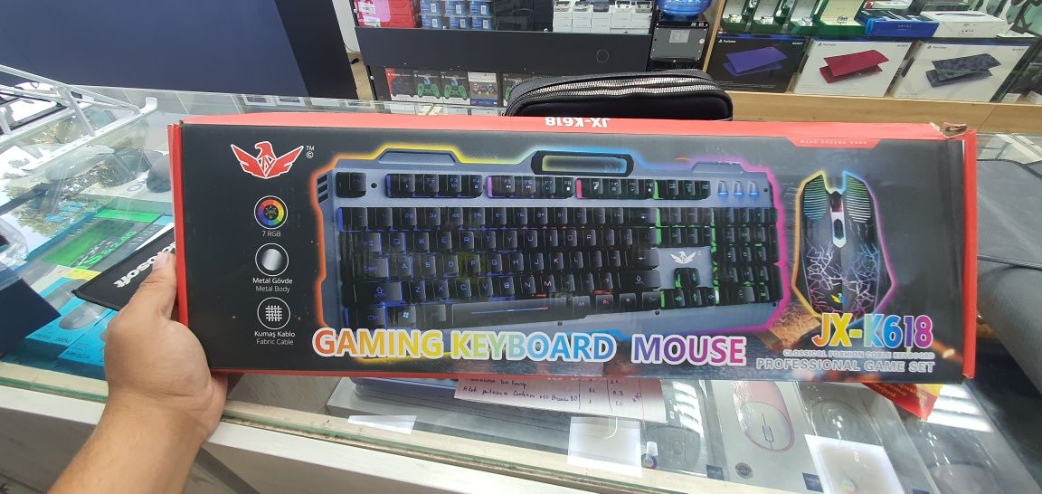 Gaming Klaviatura + mishka Kombo RGB