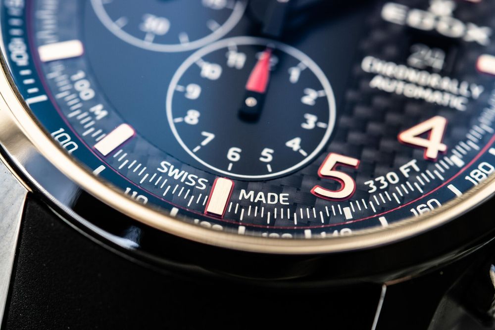 Titanium EDOX Chronorally - Swiss Made - Automatic Chronograph