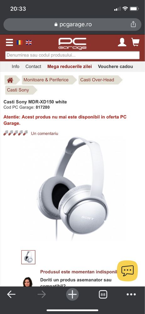 Casti Sony MDR-XD150
