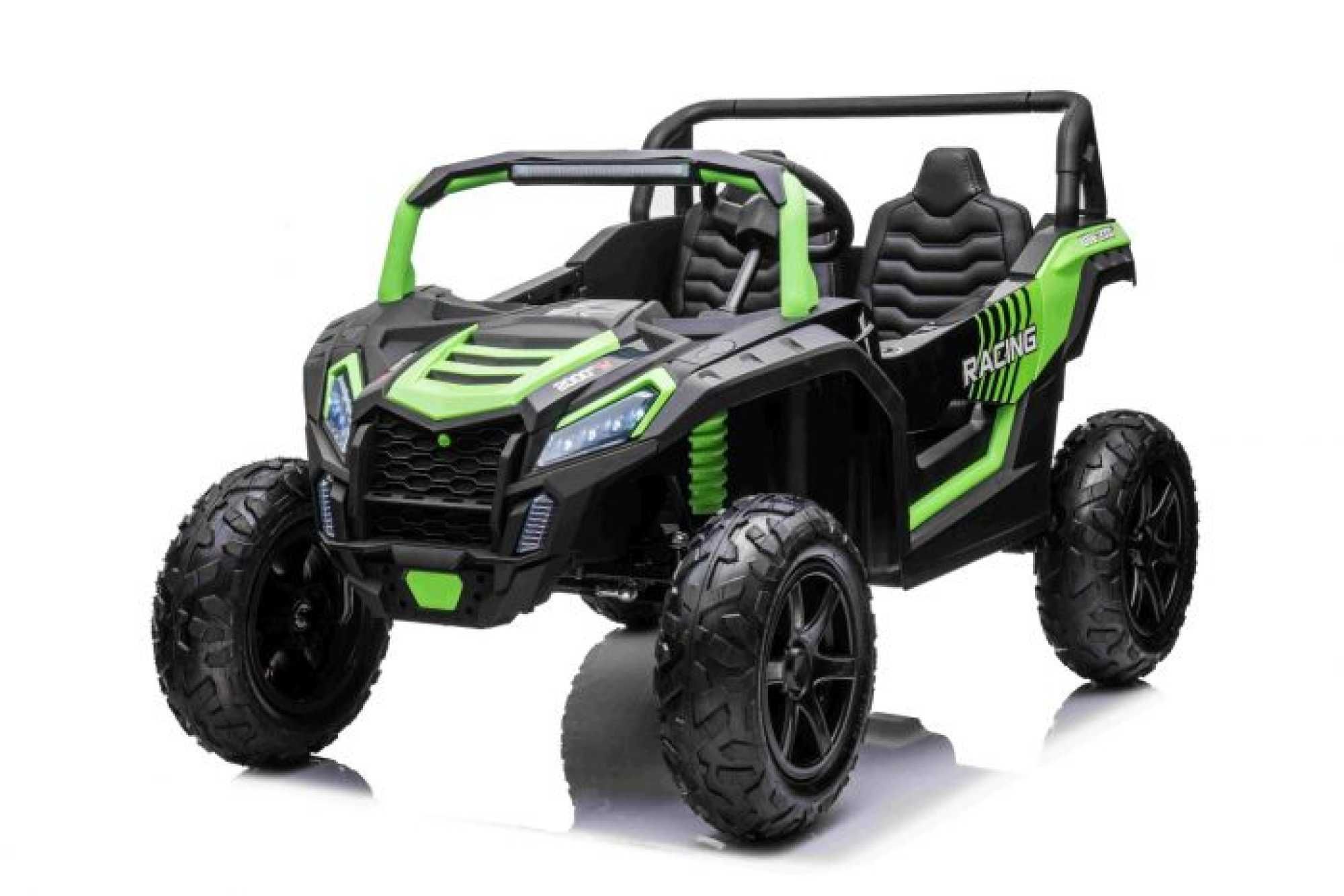 UTV electric copii 5-15 Ani Racing 032 cu 2 Locuri,100kg,15km/h Verde