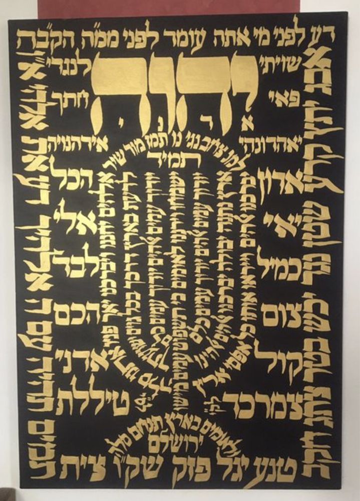 Scriu/Pictez Decoratii/Tablouri personalizate limba ebraica. Iudaism