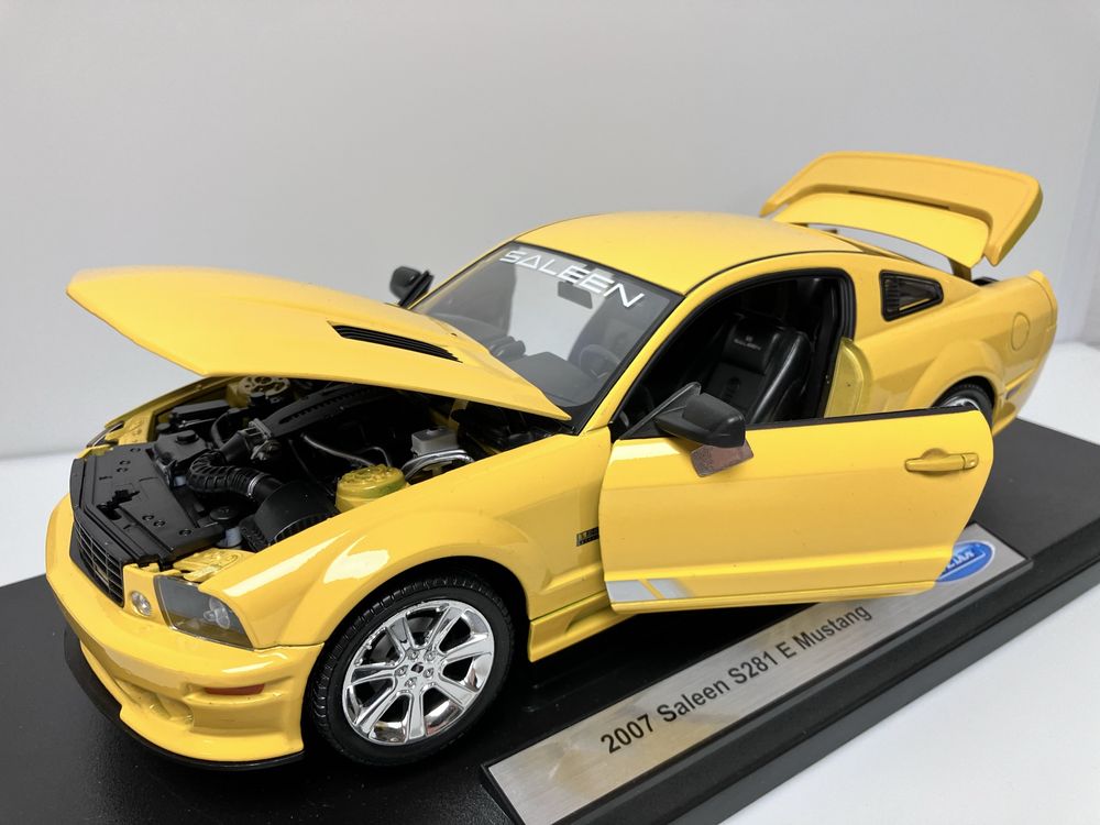 macheta auto rara Saleen S281E Mustang 2007 welly 1/18