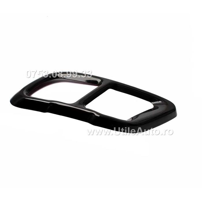 Ornament Metalic Toba Esapament Negru Glossy Bmw G05 G06 G07 split