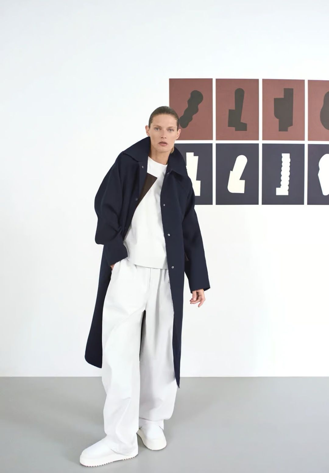 Bluza /tricou oversize din piele naturala Zara Kassel limited edition