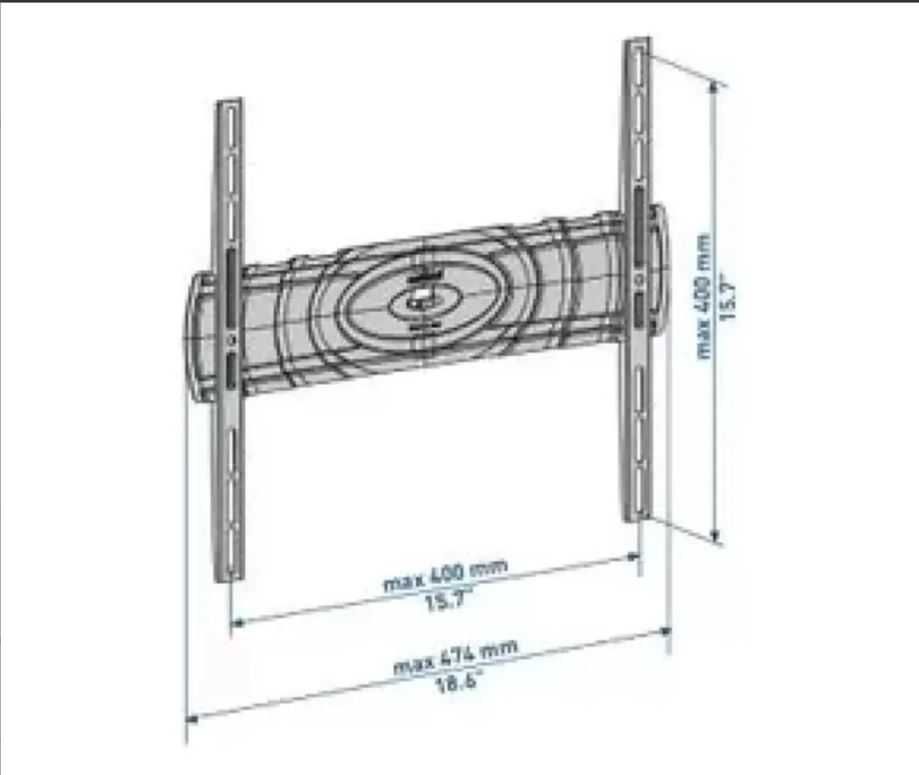 Suport Tv Perete SlimStyle Fix Meliconi Curved 400 32" - 80"