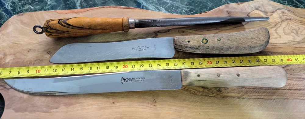 Cutite vechi de bucatarie Zwilling, Solingen, masat F. Dick