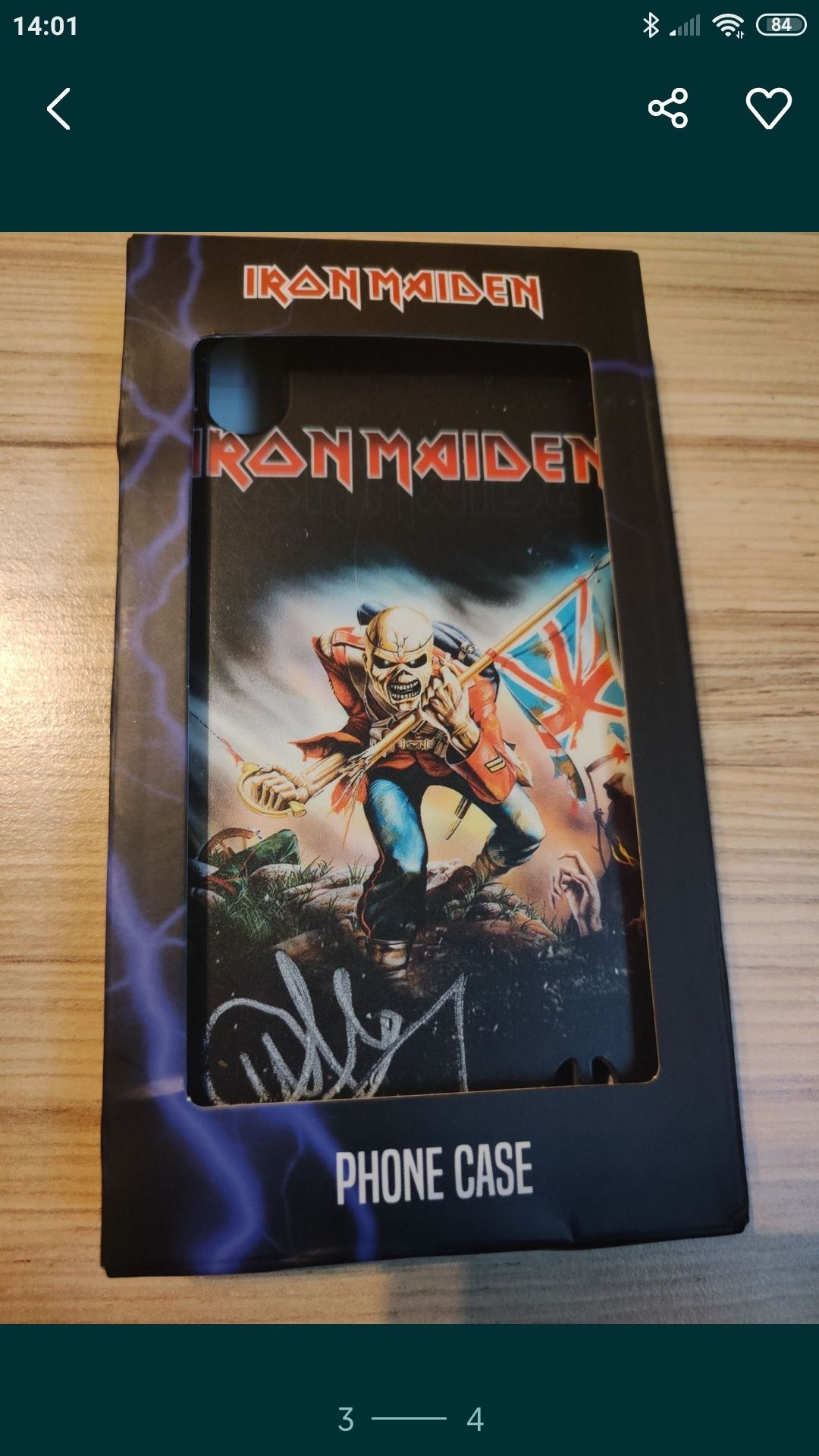 Противоударен кейс iphone x,xs max iron maiden