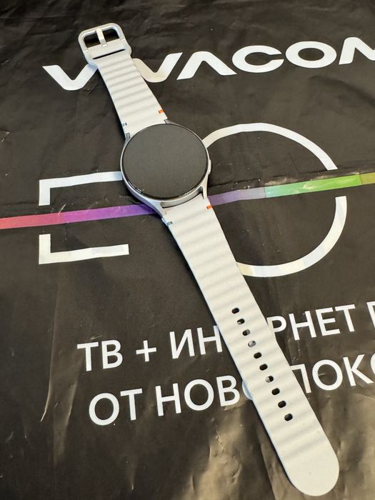 КАТО НОВ 44mm Samsung watch 7 BT Vivacom Гаранция 2026 Silver