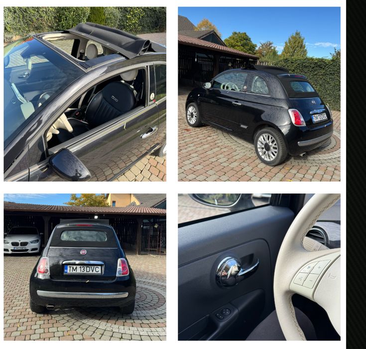 Fiat 500 cabrio 62.000 km 2014