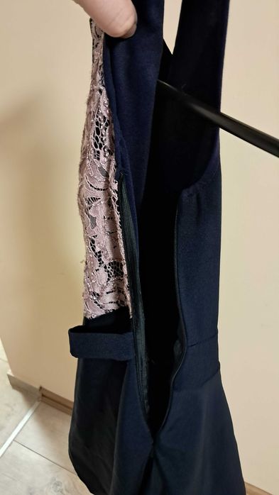 Елегантна къса дамска рокля в цвят "Пепел от рози".