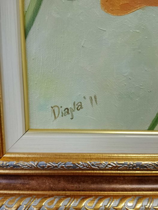 ”Пеперуда”. Ръчно рисувана картина с маслени бои в/у платно. Оригинал.