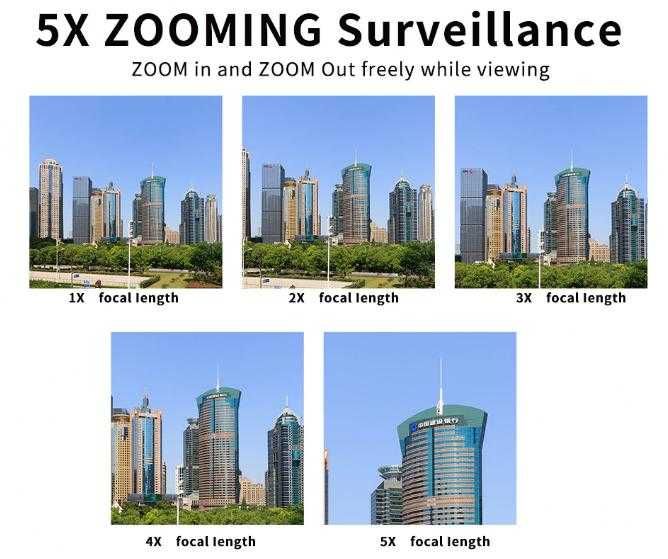 8.3M PTZ Камера Zoom Wi-Fi Смарт Видеодомофон Интерком Сензор Движение