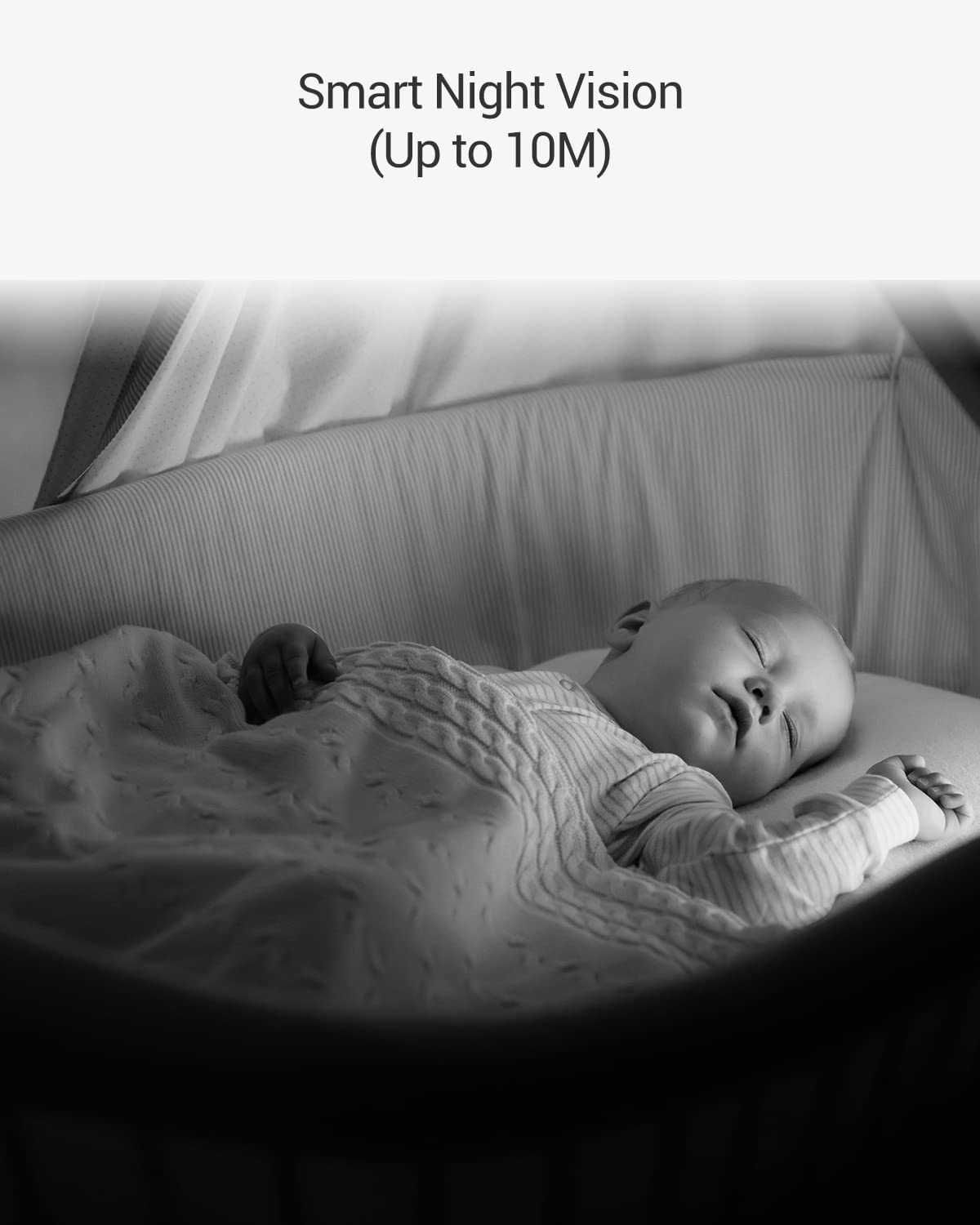 Камера бебефон, безжична с двупосочно аудио, нощно виждане,360°, 5МP