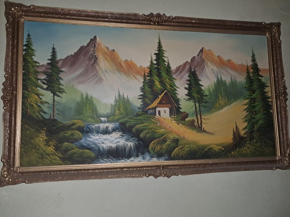 Vand tablou pictat pe panza