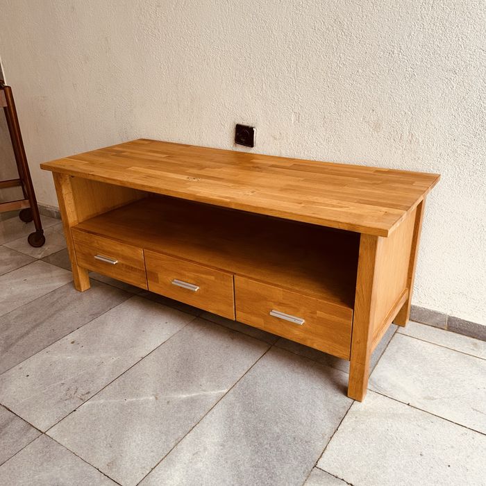 Ретро конзолен дъбов шкаф от 90-те