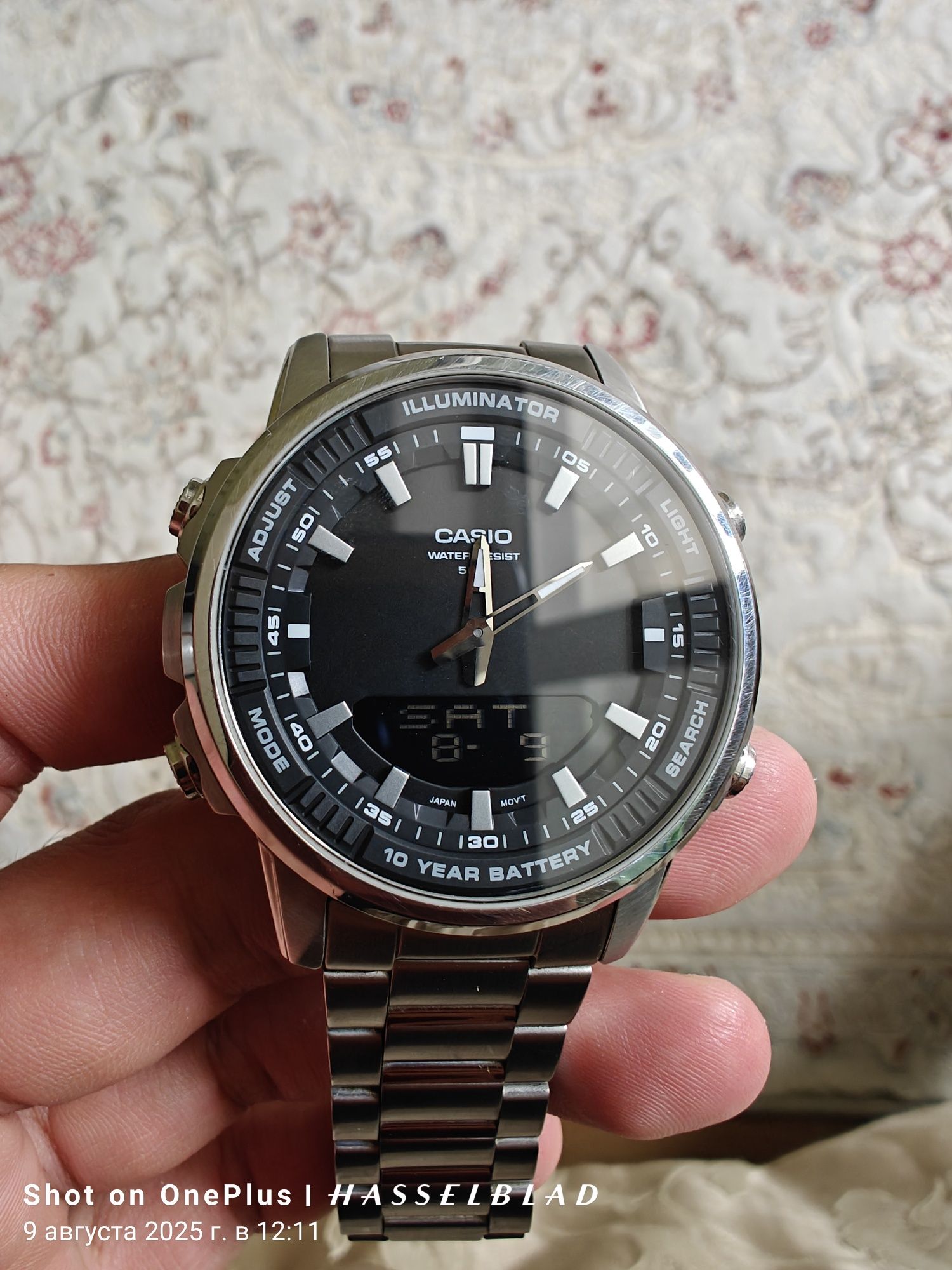 Часы CASIO AMW-880D из нержавеющей стали