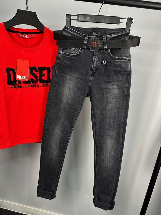 Philipp plein дамски дънки с висока талия