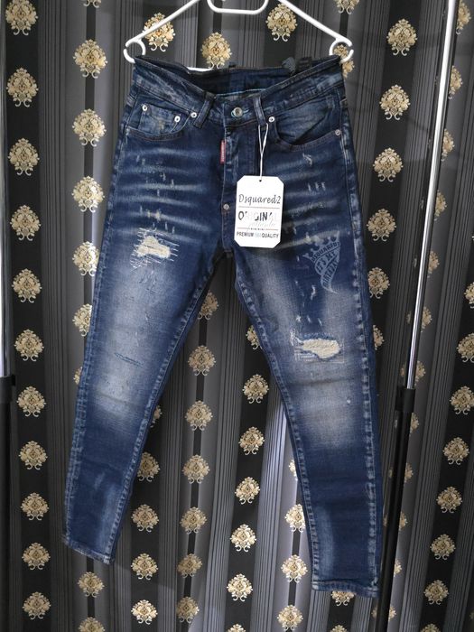 Blugi de barbati icon dsquared2 2culori premium