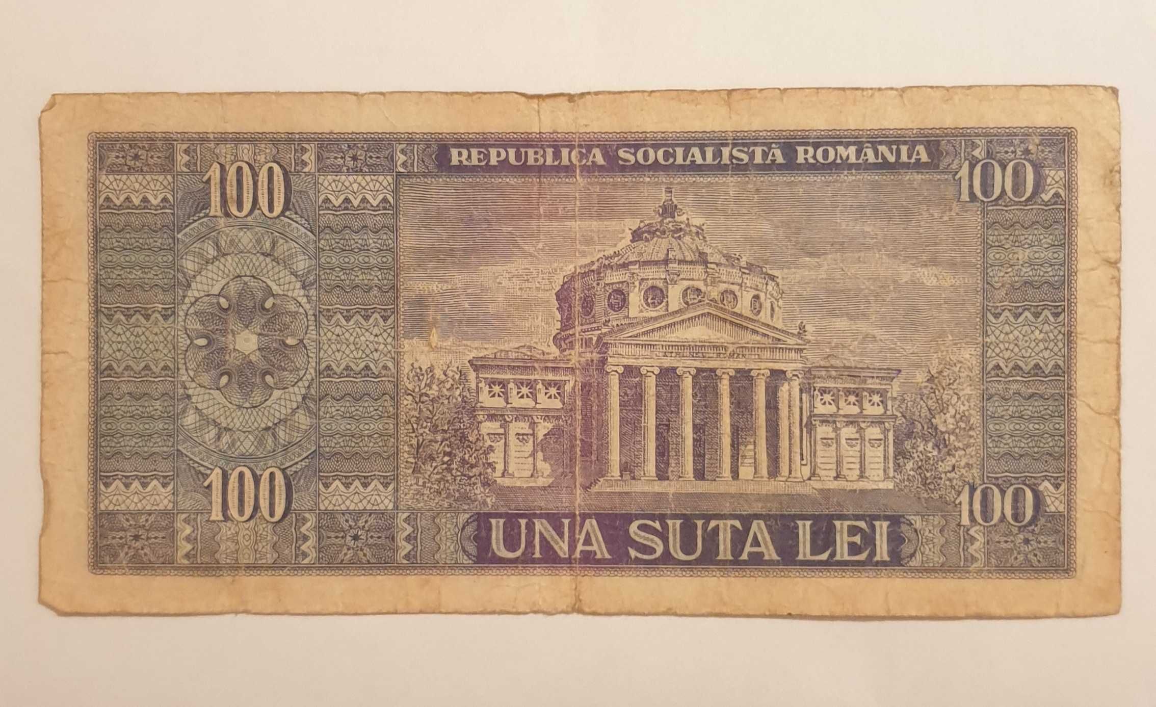 100 lei 1966 Nicolae Bălcescu stare bună