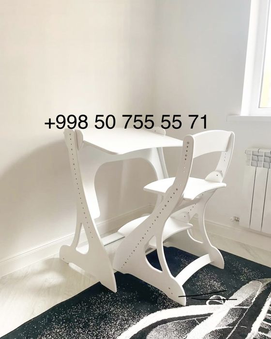 Парта. Растущая парта со стулом. Бесплатная доставка по стране