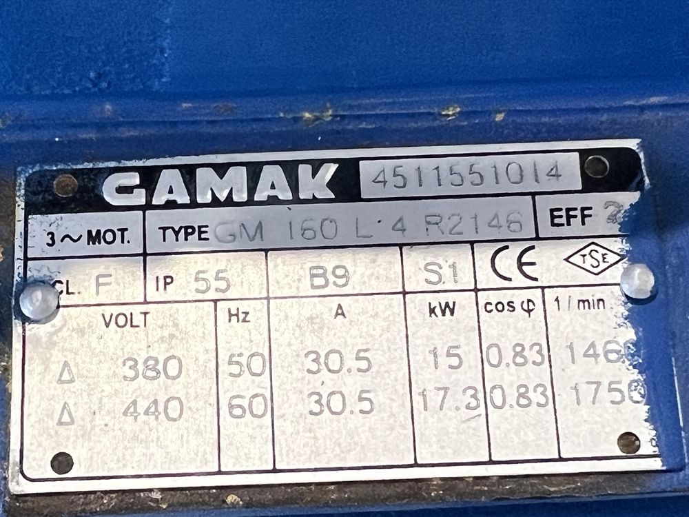 Мотор-редуктор 15 kW 28 оборота