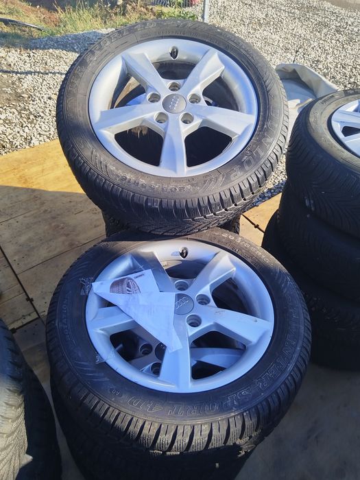 Jante Aliaj Audi cu cauciucuri Dunlop 205/55R16