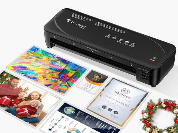 Laminator Bonsaii A4 cu tehnologie anti-blocare, sistem cu 2 role