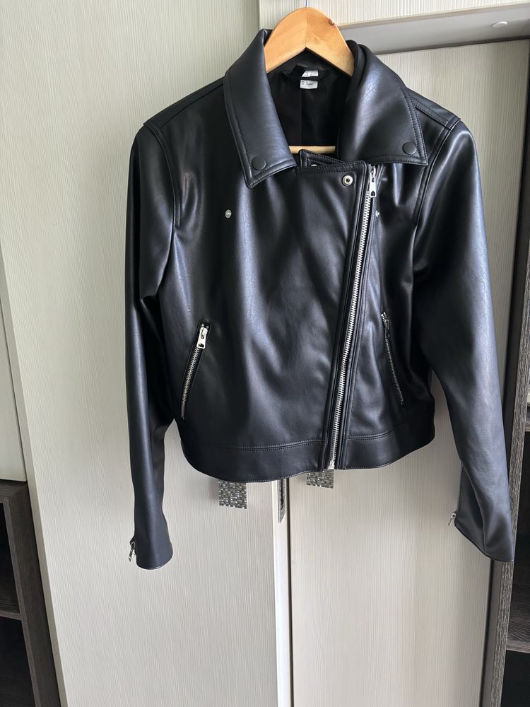 Кожено яке h&m , р-р М