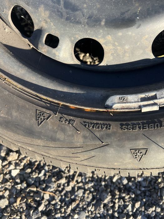 Vandute Jante tabla 5x112 vw cu cauciucuri iarna 195 55 15 dot 22