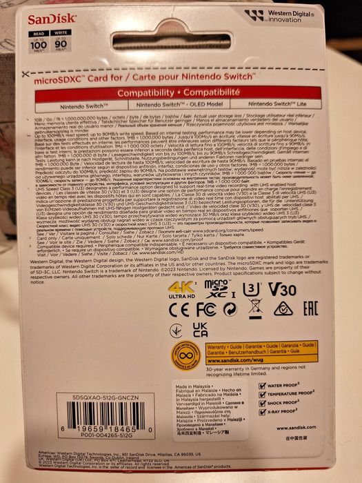 Nintendo Switch microSDXC 512gb