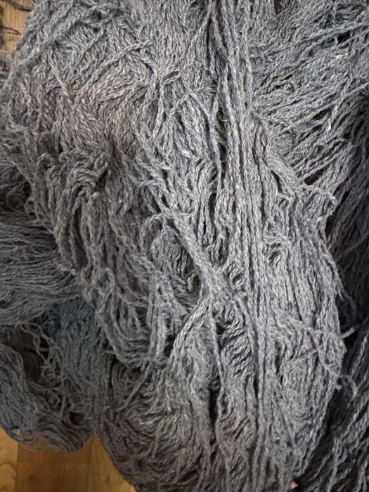 Пряжа для вязания, серого цвета,новая