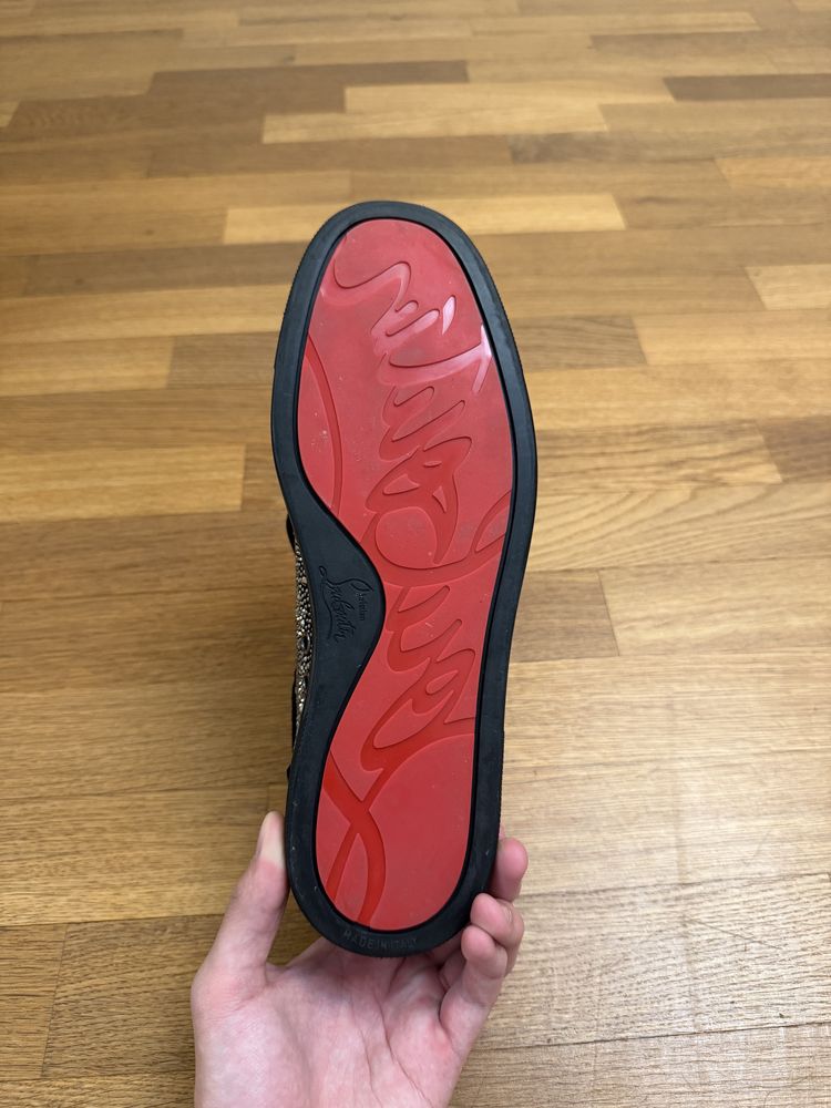 Louboutin Strass Black Veau