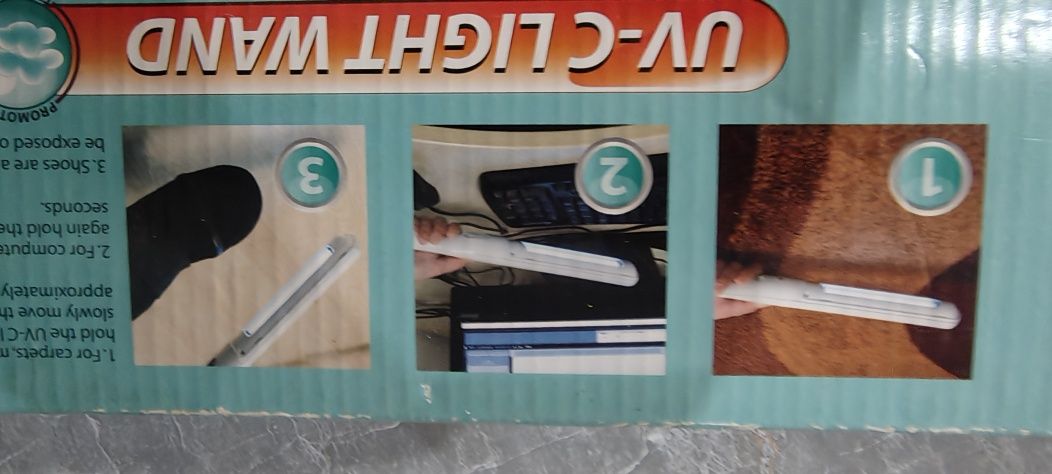 УВ лампа, бактерии и акарии