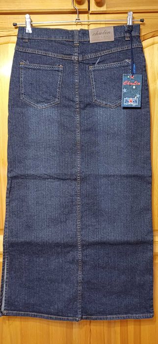 Дънкена Пола CHULIN JEANS дълга с множество Декорации! НОВА!